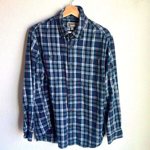 DULUTH Trading CO. Mens Trim Fit Flannel Long Sleeve Shirt Large L - Picture 1 of 7